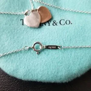 Tiffany Jewelry Tiffany Co Rubedo Double Hearts Necklace